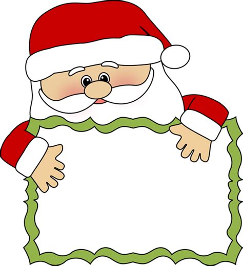Santa Sign Clip Art Santa Sign Image