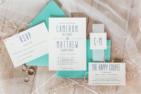 Outer Banks Letterpress Invitation Suite By Amanda Mixner At