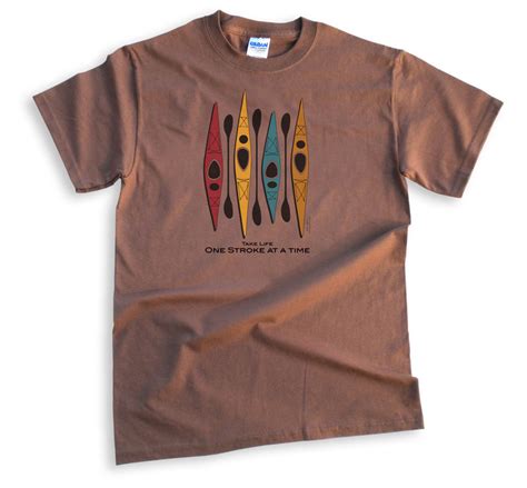 Sea Kayaking T Shirt Mountain Graphics Free Shipping