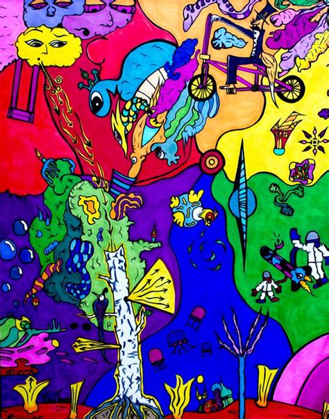 Watch me paint my kitchen table!! Colorful Colorful Artwork Trippy Drawings - Artworkopedia