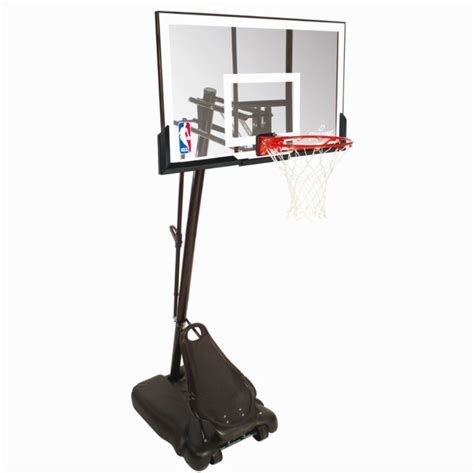 Spalding Gold Acrylic Portable Basketball Goal Post System Fitness Sports