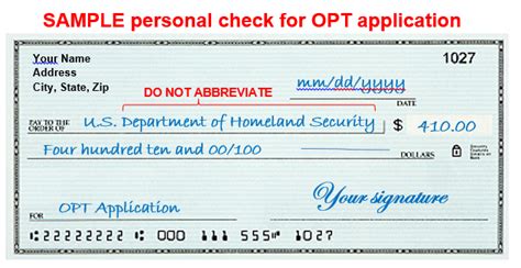 Write the amount on the cheque, sign it and write, for deposit only. OPT When and How to Apply | International Support Services