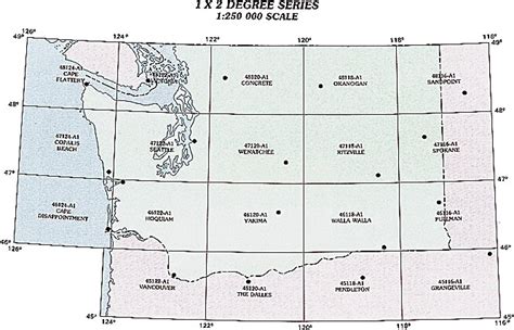 Washington Topographic Index Maps Wa State Usgs Topo Quads 24k