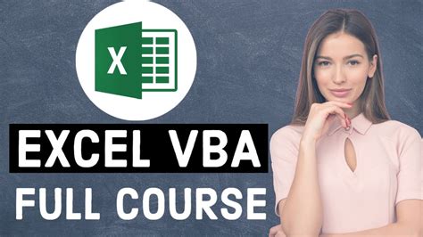 Microsoft Excel Vba Tutorial For Beginners Full Course New Excel Vba Online Course Youtube