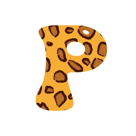 Leopard Print Alphabets And Number 10884051 Png
