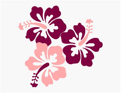Hibiscus Svg Clip Arts Transparent Background Hawaiian Flower Clipart