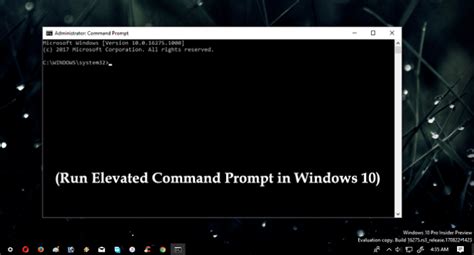 How To Run Elevated Command Prompt In Windows 10 Pc Or Computer