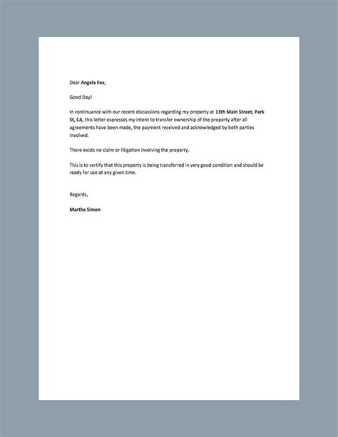 Change Of Business Ownership Letter Template