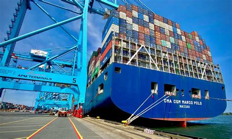 Apm Terminals Elizabeth Welcomes Largest Container Ship To Call Us East