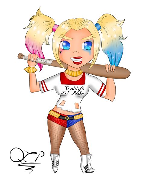 Harley Quinn Chibi Edition By Queencandypink On Deviantart