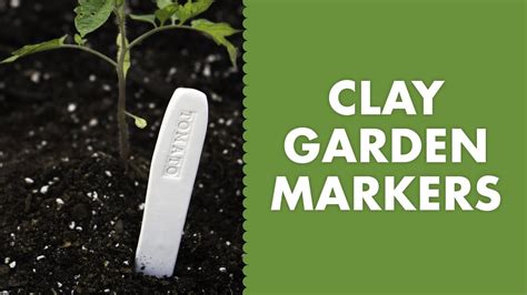 Diy Clay Stamped Garden Markers Youtube