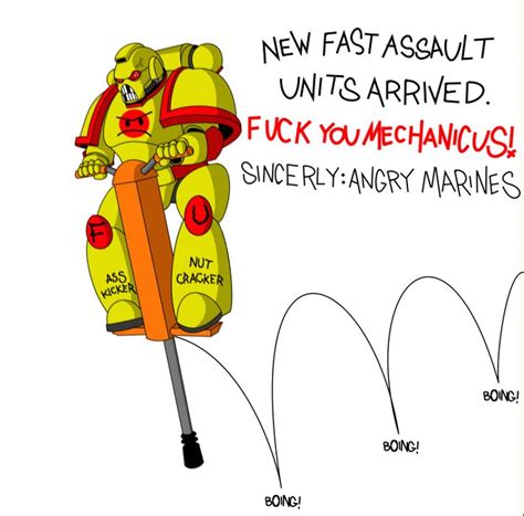 Angry Marines Pogostick 1 Warhammer 40k Memes Warhammer Warhammer 40k