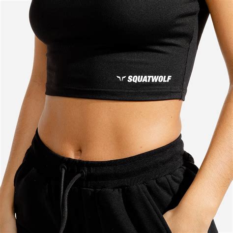 ae warrior crop tee half sleeves black workout shirts women squatwolf