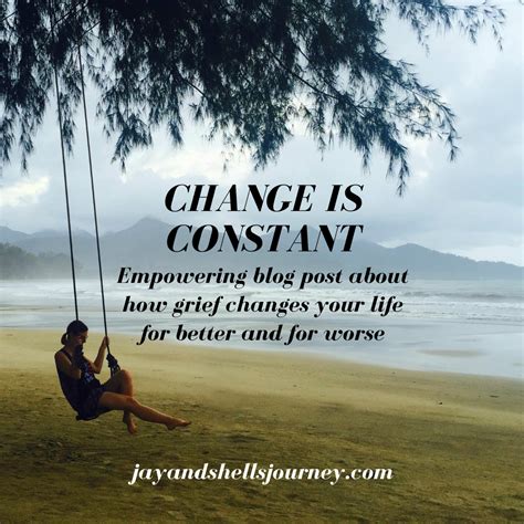 Change Is Constant Jay And Shells Journey