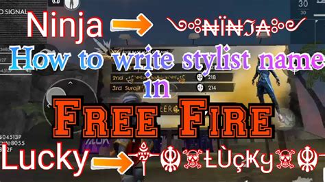 Raistar is one of the most popular players in the free fire. How to write stylist name in FREE FIRE || Easiest way|| in ...