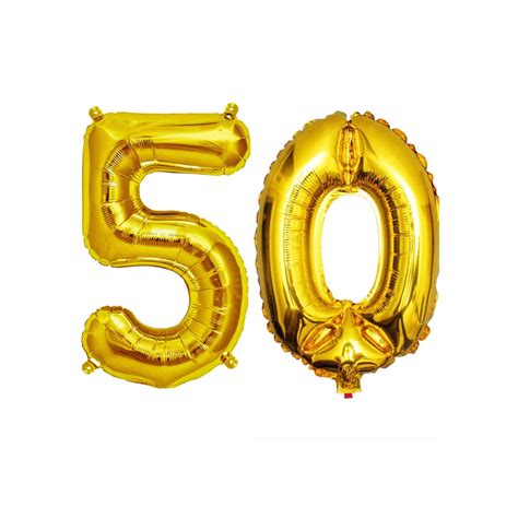 50 Balloons 50th Birthday Balloons Number 50 Balloons 50th