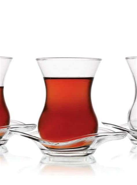 Turkish Tea Glasses Set Classic Design With Saucers Fairturk Com