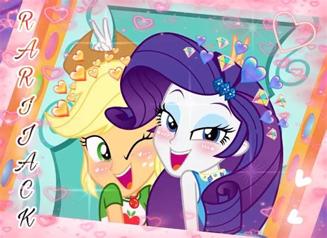 Rarity And Apple Jack Best Friends🧡💜 Mlp Rarity Applejack Mlpedit