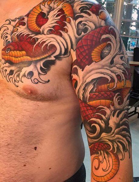 70 Snake Tattoos For Men Venomous Bite Of Idea