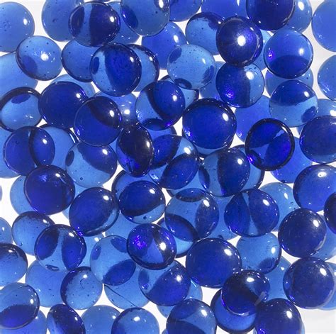 Smooth Glass Pebbles In Blue Gp43b F1098