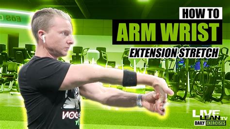 How To Do A Standing Single Arm Wrist Extension Stretch Exercise