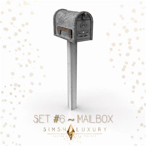 Set 6 Base Game Mailbox Recolor Sims4luxury On Patreon In 2022
