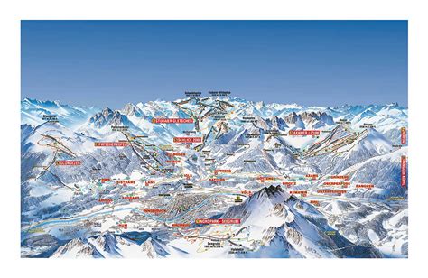 Detailed Piste Map Of Innsbruck Ski Resort Area Olympia Skiworld