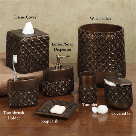 Islandia Bath Accessories By Croscill Bronze Bathroom Accessories