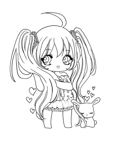 Anime Chibi Coloring Pages Coloring Home