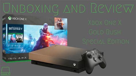 Xbox One X Gold Rush Special Edition Unboxing And Review Youtube