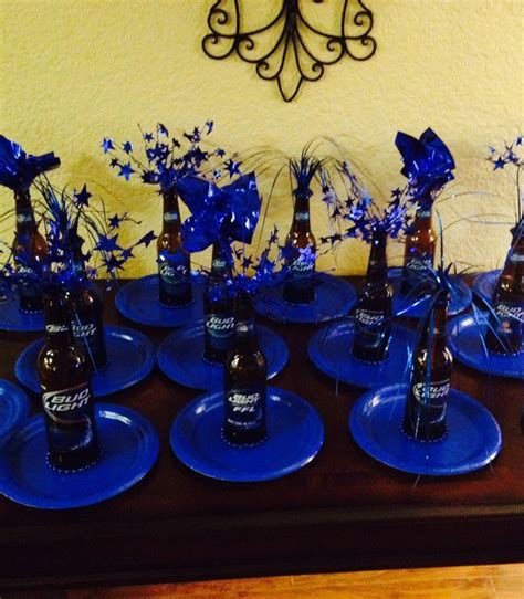 Adult Party Centerpiece With Budlight Beer Bottle Adult Party
