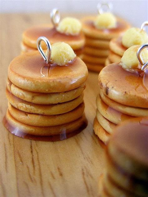 Custom Made Pancake Charms Clay Food Homemade Clay Miniature Food
