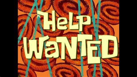 Spongebob Squarepants Help Wanted Titlecard Remake Youtube