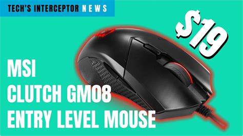 Msi Clutch Gm08 New Low Budget Gaming Mouse Youtube