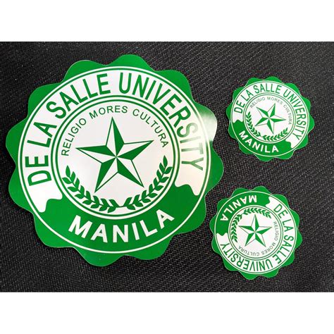 Brand New Custom Dlsu Waterproof Sticker La Salle Uaap Big 4 Green