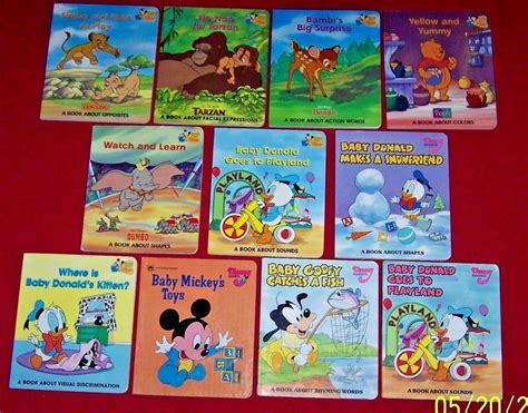 8 board book box set item 1504799. 11 Disney Baby's First Babies Board Books Grolier Vintage ...