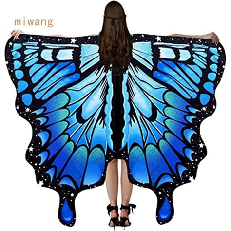 Womens Butterfly Costume Carnival Costume Butterfly Cape Scarf