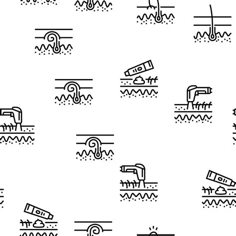 Ingrown Hair Problem Treatment vector seamless pattern 18999771 Vector