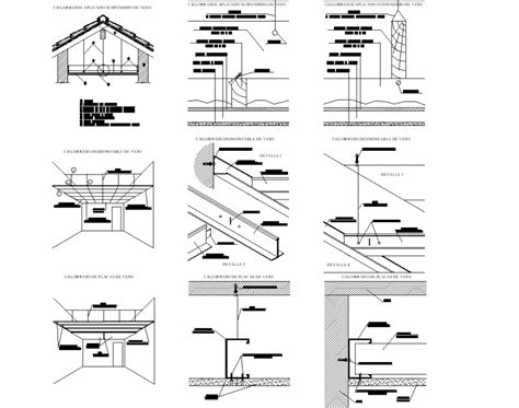 Isometric Ceiling Plan And Section Auotcad File Cadbull