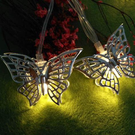 Butterfly Led String 10led20led Battery Powered Girls Room Decoration
