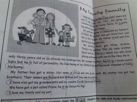 Texto My Family Traduzido