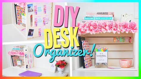 Diy Desk Organizer Cute And Easy Youtube