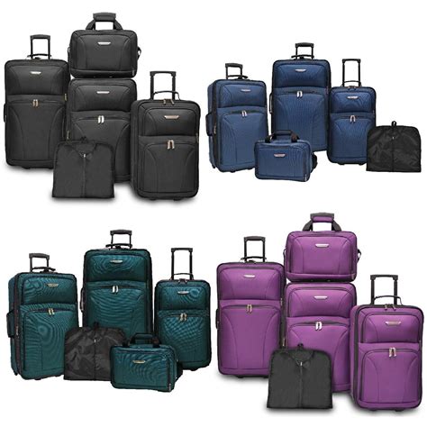 Traveler's Choice Ultimate 5pc Expandable Wheeled Luggage Suitcase