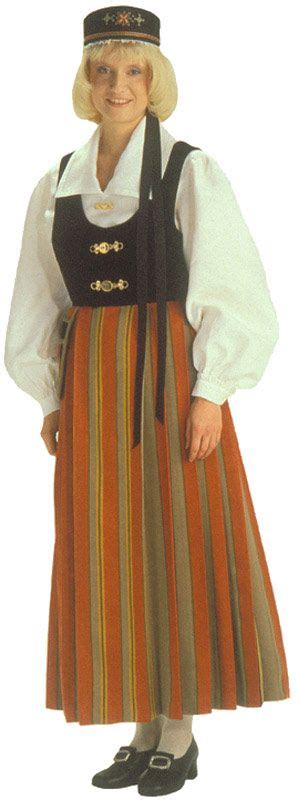 Suomalaiset Kansallispuvut Finnish Costume Folk Costume Traditional