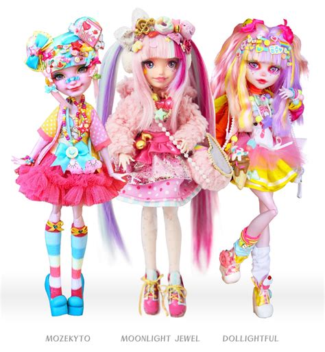 Repaint Harajuku Decora Kei Custom Doll Ayako Decora Trio The