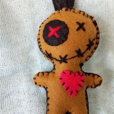 Pdf Pattern Voodoo Creepy Voodoo Doll Felt Ornaments Pdf Sewing