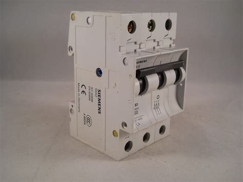 Siemens Mcb 63 Amp 5sx23 Type C Triple Pole 63a 3 Phase Circuit Breaker