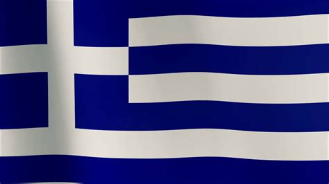 Greek Flag Waving In Wind Part Of Series 4k Stock Motion Graphics Sbv