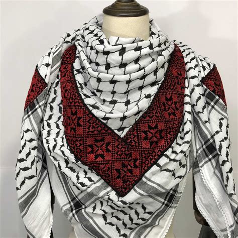 Shemagh Keffiyeh Arab Scarf Palestine Embroidery Tatreez Etsy UK