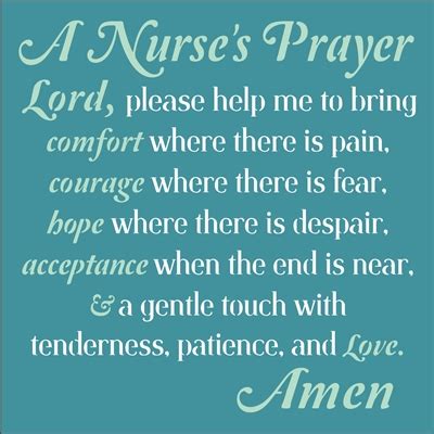 A Nurse's Prayer 11.5 x 11.5" Stencil
